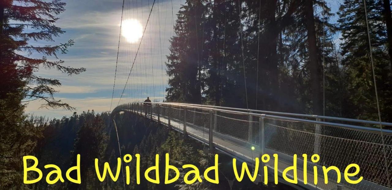 Apartement Am Waldrand Bad Wildbad Exterior foto